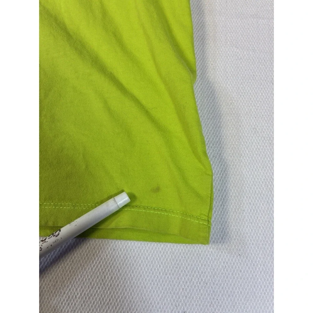 The North Face Men's Large Lime Green Box Logo‎ T-Shirt Never Stop Exploring